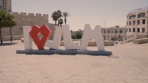 耶路撒冷的地标，用于吸引景点 · 免费素材视频