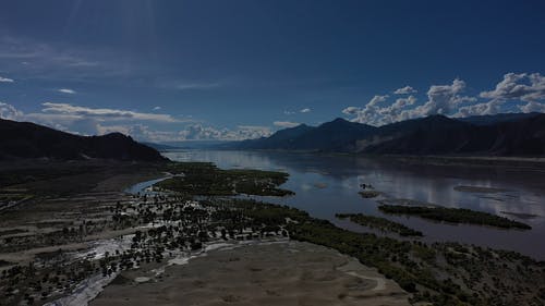 有关山, 从上面, 河的免费素材视频