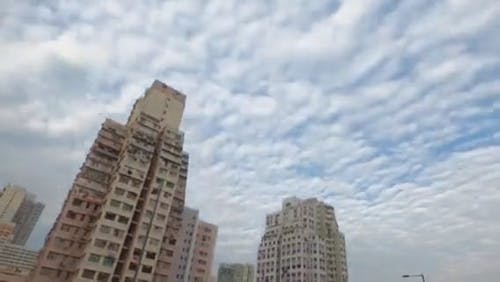 有关城市, 多云的天空, 延时视频的免费素材视频