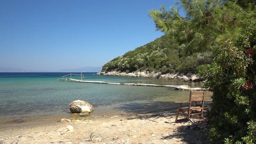 水体在蔚蓝的天空下 · 免费素材视频