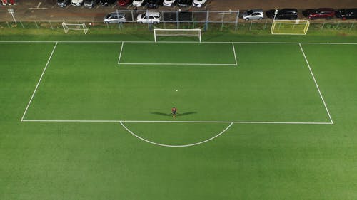 守门员守门员在足球比赛中 · 免费素材视频