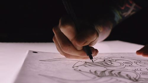 有关刺青, 工作, 抽屉的免费素材视频