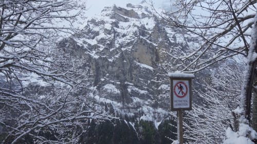 降雪覆盖平坦的表面 · 免费素材视频