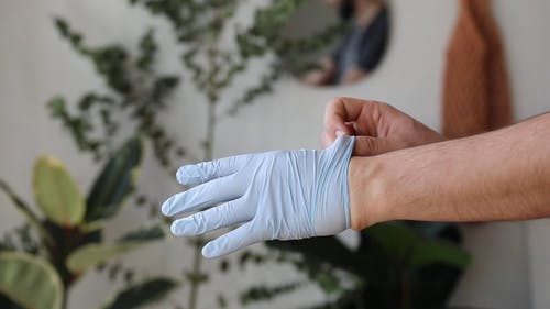 有关乳胶手套, 保护, 反射的免费素材视频