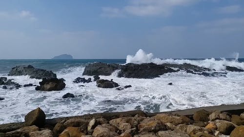 有关夏天, 天空, 岩石的免费素材视频