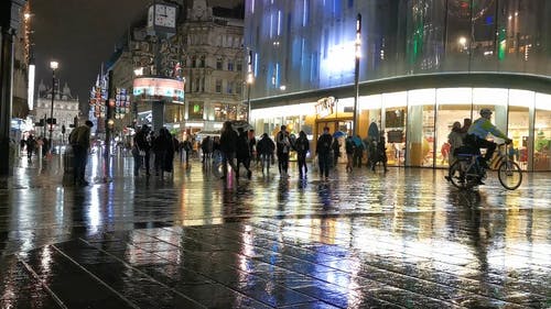 有关人, 伦敦, 多雨的的免费素材视频