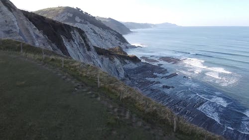 有关山, 岸边, 悬崖海岸的免费素材视频