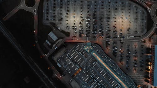 有关停, 停车场, 从上面的免费素材视频