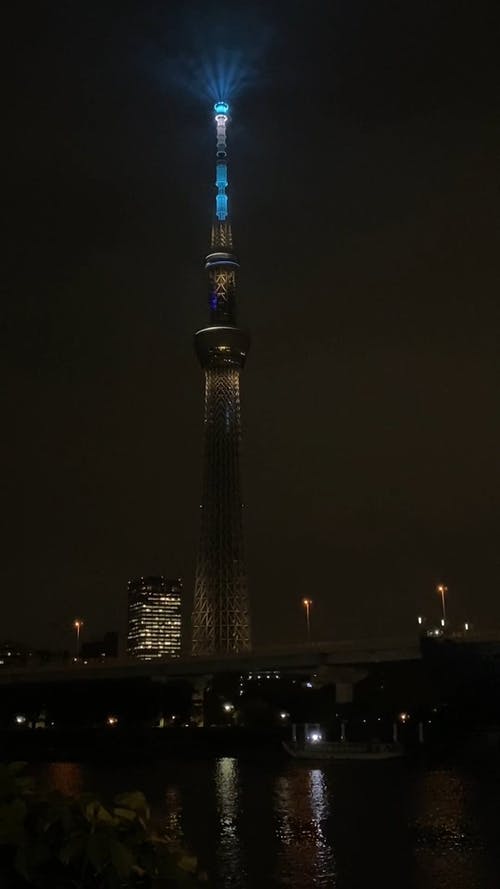 有关东京晴空塔, 人, 低角度拍摄的免费素材视频