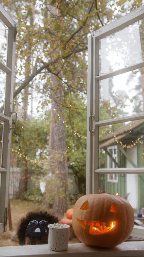 有关儿童, 南瓜, 南瓜脸的免费素材视频