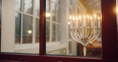 有关hanukkiah, 光明节, 大卫之星的免费素材视频