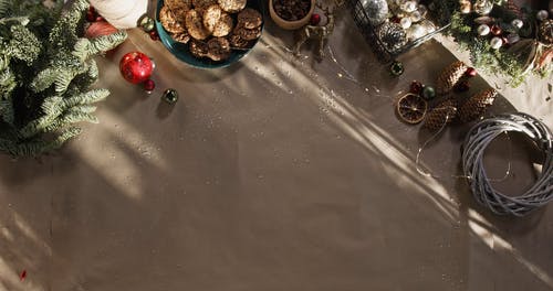 有关Flatlay, 俯视图, 假日季节的免费素材视频