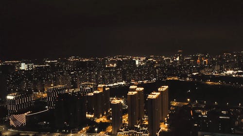 有关城市, 城市的灯光, 塔楼的免费素材视频
