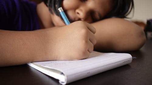 有关儿童, 写作, 无聊的免费素材视频