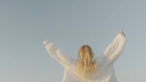 有关举起手臂, 低角度拍摄, 后视图的免费素材视频