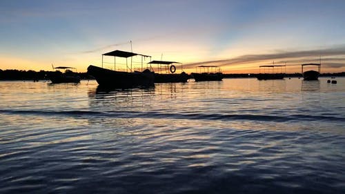 有关傍晚天空, 冷静, 剪影的免费素材视频