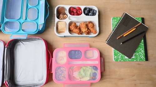 有关Flatlay, 午餐盒, 回到学校的免费素材视频