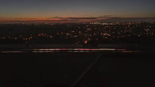 有关城市, 城市的灯光, 夜灯的免费素材视频