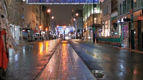 有关下雨的夜晚, 伦敦市, 伦敦市中心的免费素材视频