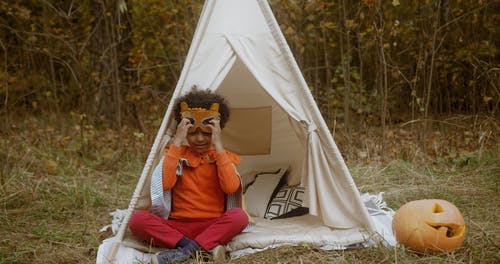 有关人, 小孩, 帐篷的免费素材视频