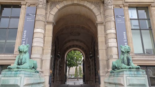 有关倾斜射击, 入口, 建筑物正面的免费素材视频