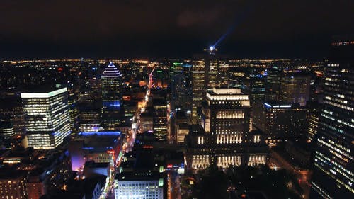 有关城市, 基础设施, 夜灯的免费素材视频