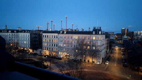 有关丹麦, 从阳台上看, 哥本哈根的免费素材视频
