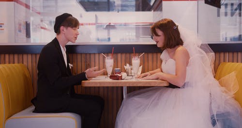 有关一对, 休闲, 咖啡店的免费素材视频