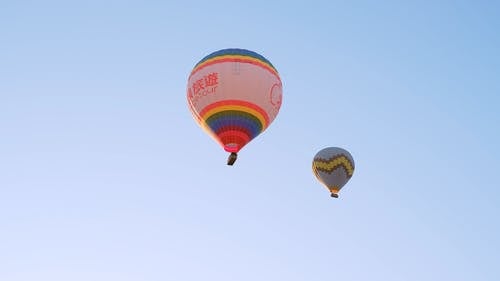 有关天空, 漂浮的, 热气球的免费素材视频