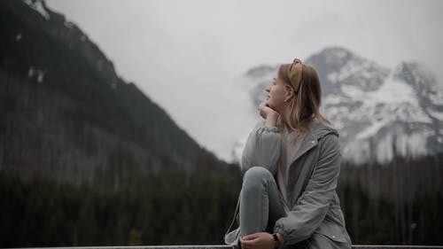 有关冬季, 坐, 天性的免费素材视频