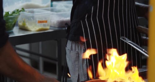 有关厨师, 厨房, 火的免费素材视频