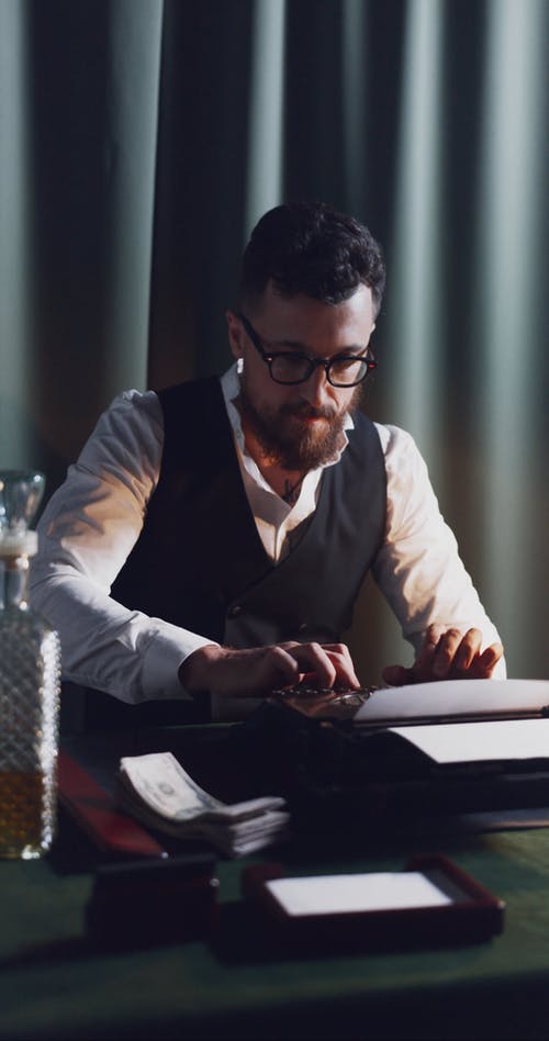 有关打字, 打字机, 男的免费素材视频