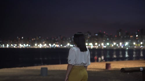 有关城市, 城市的灯光, 多莉射击的免费素材视频