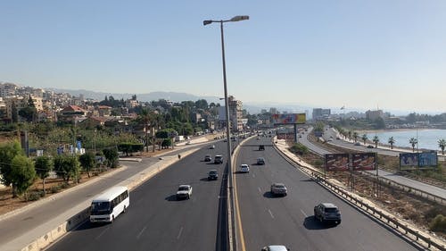 有关dbayeh（迪巴耶）, 交通系统, 从上面查看的免费素材视频