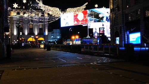 有关伦敦市中心, 圣诞气氛, 夜生活的免费素材视频