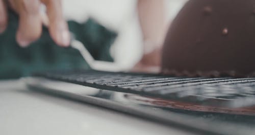 有关巧克力, 抹刀, 模糊的背景的免费素材视频