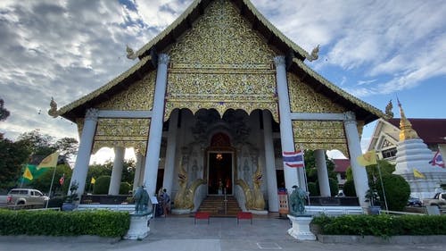 有关低角度拍摄, 佛寺, 多风的免费素材视频