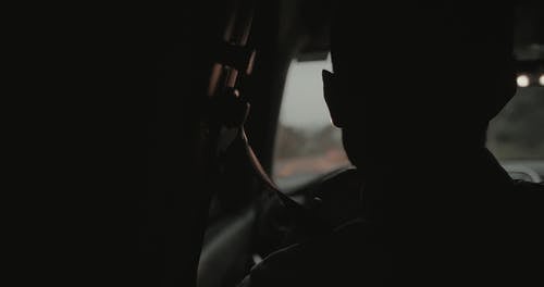 有关人, 後视图, 漆黑的免费素材视频
