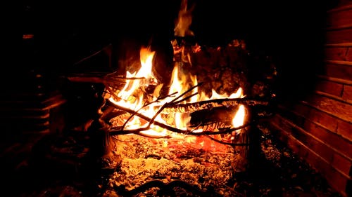 有关壁炉, 柴火, 火焰的免费素材视频