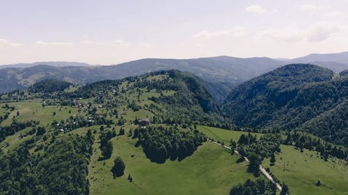 有关天性, 山村, 山背景的免费素材视频