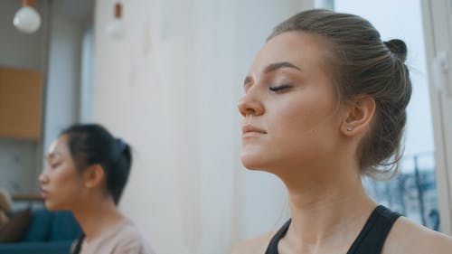 有关padmasana, 女性, 朋友的免费素材视频