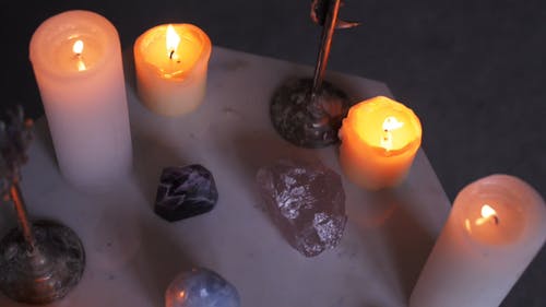 有关室内, 烛光, 石头的免费素材视频
