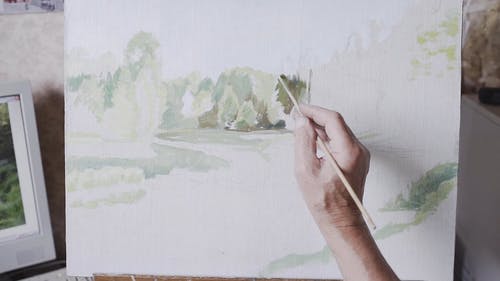 有关帆布, 手, 特写的免费素材视频