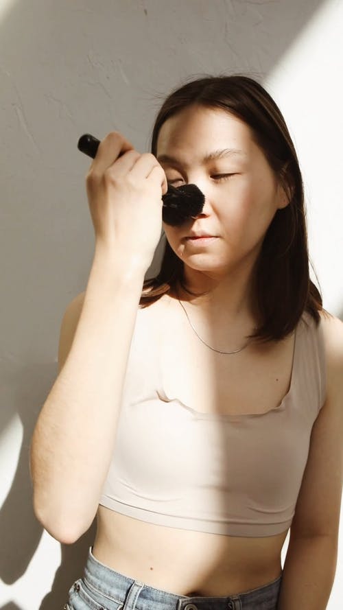 有关中空装, 化妆刷, 化妆的免费素材视频