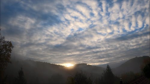 有关地平线, 多云的天空, 天性的免费素材视频