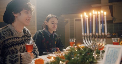 有关hanukkiah, 一起, 光明节的免费素材视频