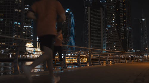 有关健身, 城市, 城市的灯光的免费素材视频