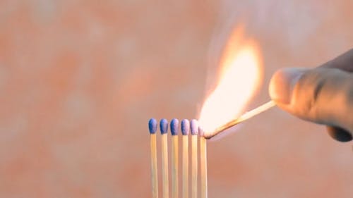 有关火, 火柴, 火焰的免费素材视频
