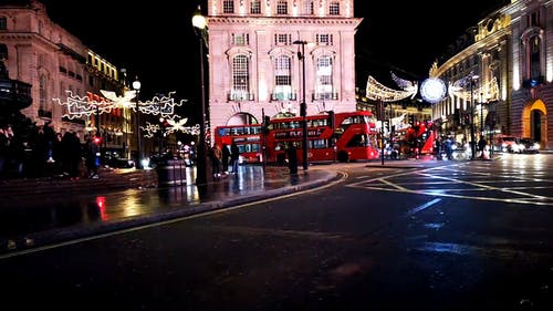 有关人行道, 伦敦, 双层巴士的免费素材视频