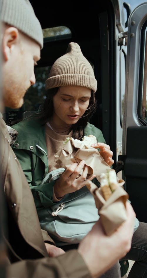 有关一对, 人, 吃的免费素材视频